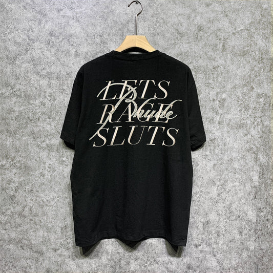 Rhude T-shirts Printed Trendy Pure Cotton