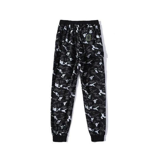 Bathing Ape Pant Digital Pixels Cotton Men's and Women's Same Camouflage Casual Trousers