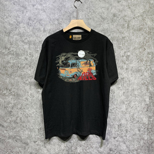 Gallery Dept T Shirt Retro Printed Loose Short-Sleeved Shirt