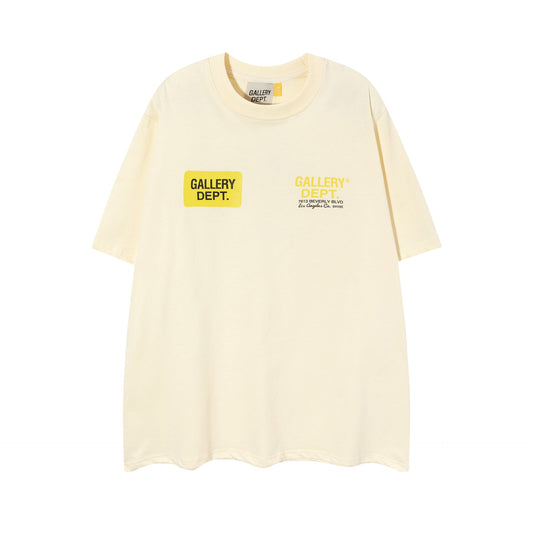 Gallery Dept T Shirts Summer Los Angeles Gallery Dept Letter Print Short Sleeved T-shirt