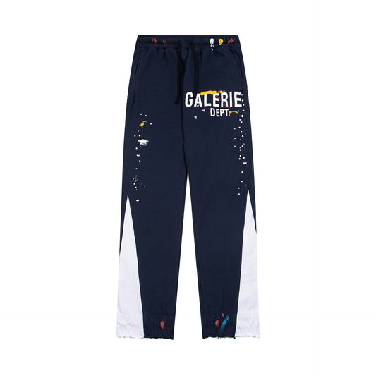 Gallery Dept Sweatpants Hand-painted splashed ink alphabet casual trousers