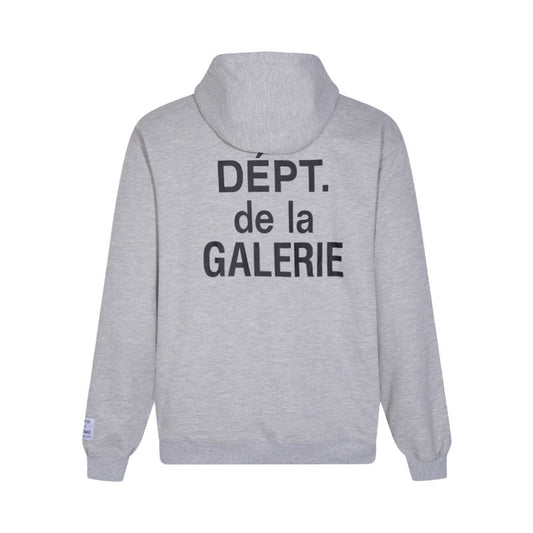 Gallery Dept Hoodie Alphabet Slogan Cardigan Hooded Sweater