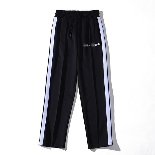 Palm Angle Pants Palm Angels Striped Trousers Men's and Women's Loose Casual Sports Pants
