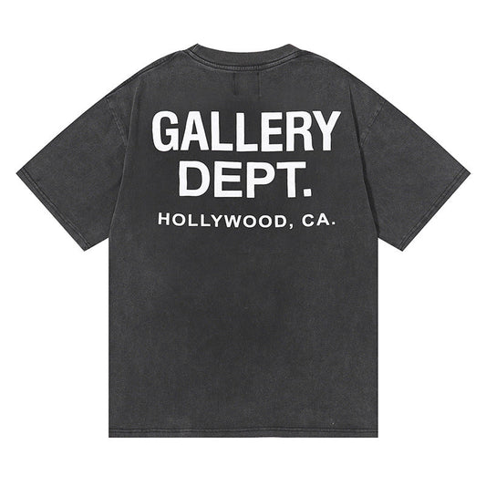Gallery Dept T-shitrs Vintage Printed Letter Short Sleeve T-shirt