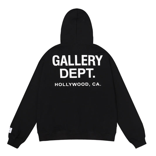 Gallery Dept Hoodie Micro Label Alphabet Slogan Hooded Sweater