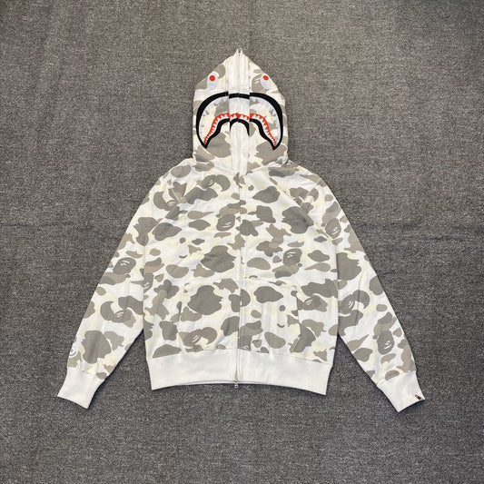 Bape Hoodie Zip-Up Cardigan Two-Hooded Hoodie
