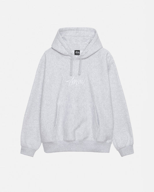STOCK LOGO APPLIQUE GRAY HOODIE
